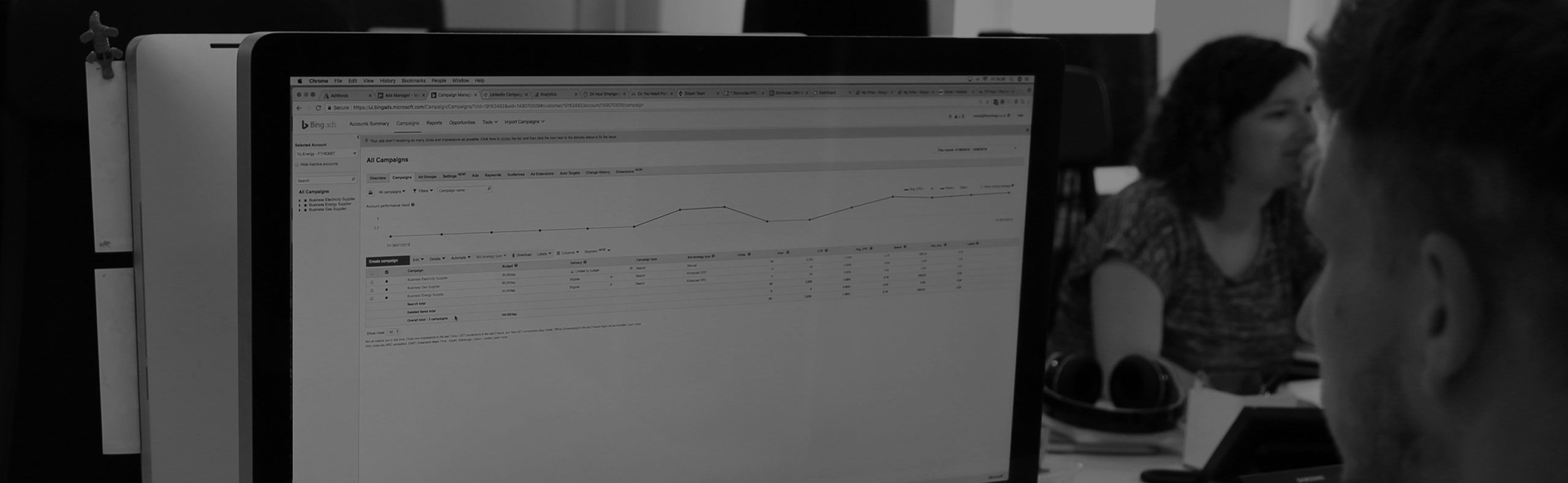 Bing ads management.