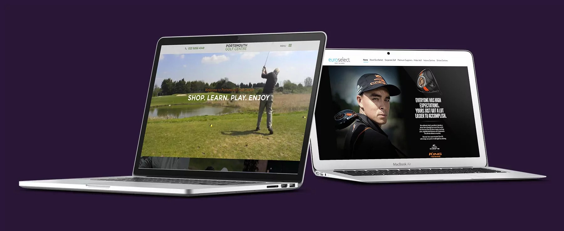 Golf industry website designers.