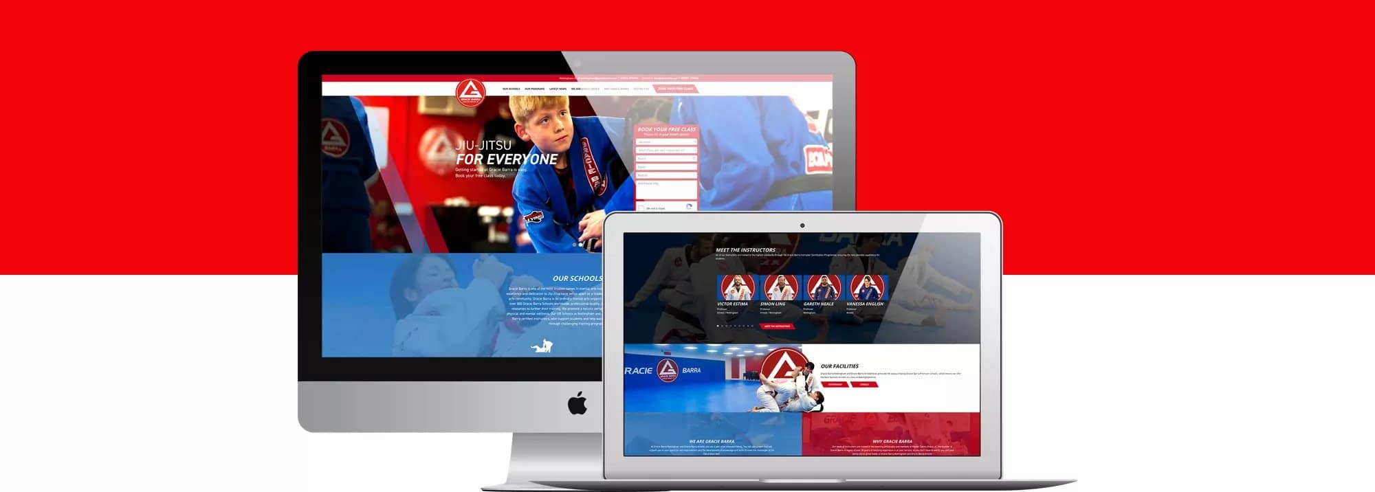 Website design for the leisure industry.